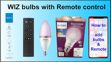 Wiz Bulbs with Remote Control - How to install them