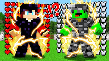 Obsidian Armor JJ vs Bedrock Armor Mikey in Minecraft - Maizen