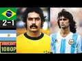 Brazil 2 x 1 Argentina (Kempes, Rivelino, Pelé) ●1974 World Cup Extended Goals &amp; Highlights HD 1080