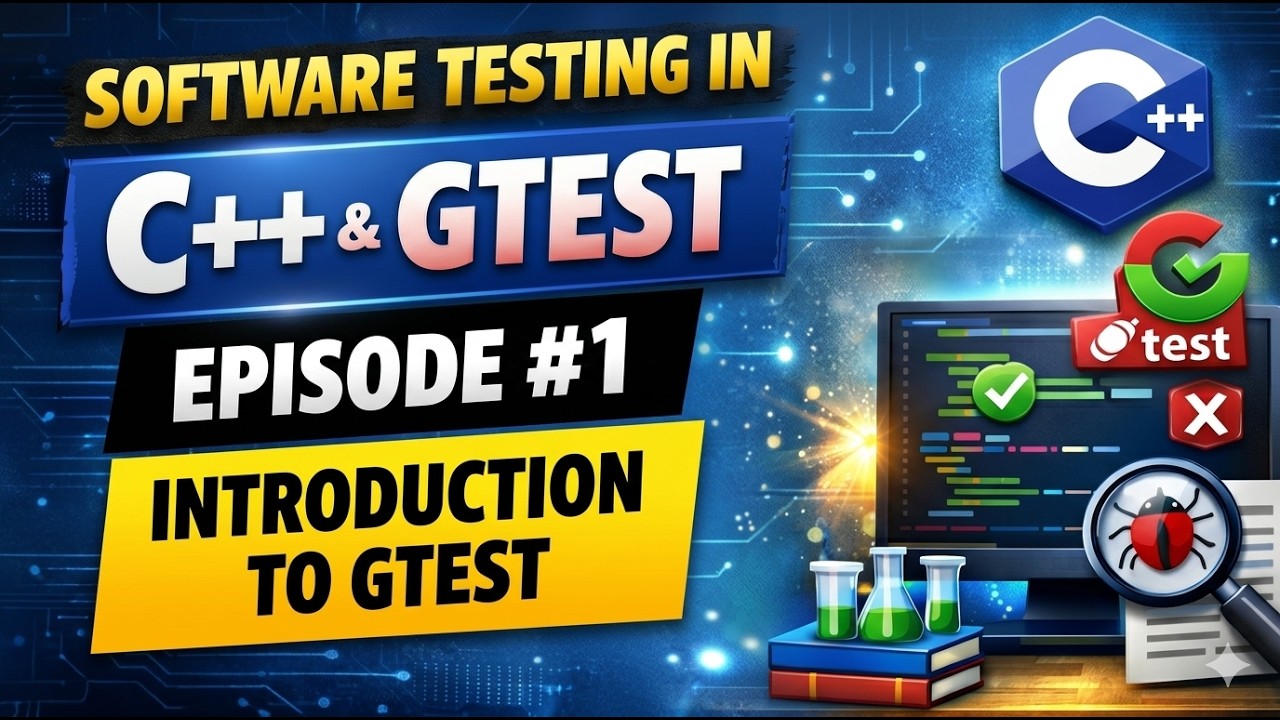 Unit Testing Using GTest C++ #1 | Introduction to GTest - YouTube