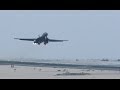 B-1 Bomber Taxi and Takeoff