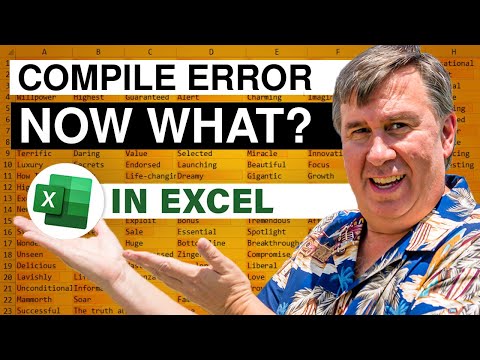Excel - Compile Error - Now What? Episode 1820