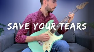 The Weeknd - Save Your Tears - Electric Guitar Cover KARAOKE GUITAR