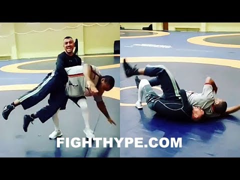 Lomachenko Shows Off Wrestling And Judo Skills Teases Move To Ufc After Calling Out Linares Youtube