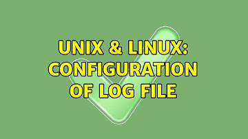 Unix & Linux: configuration of log file