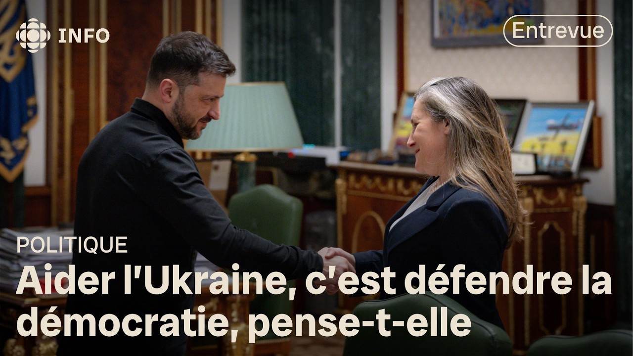 L’ex-vice-première ministre Chrystia Freeland s’implique dans la reconstruction de l’Ukraine