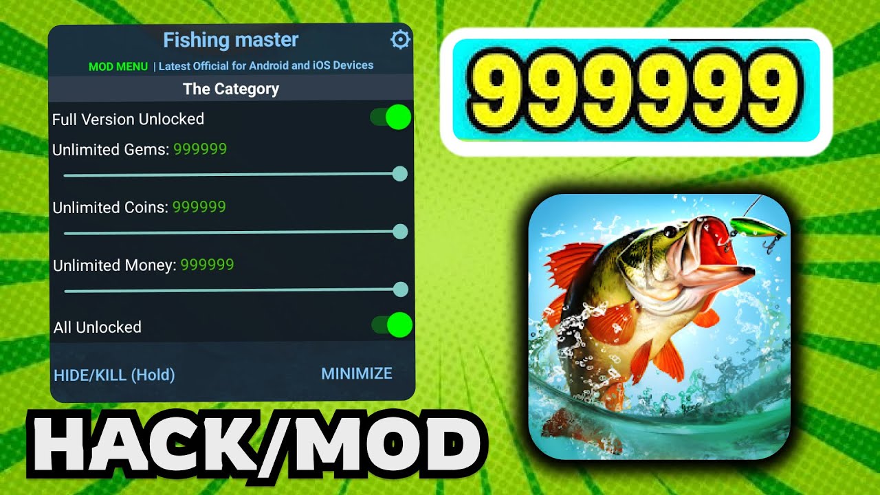 Fishing Master HACK/MOD APK | Unlimited Gems & Coins (iOS/Android Mod Menu Guide)