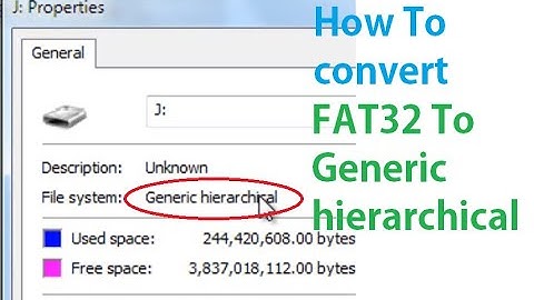 how to convert FAT32 to generic hierarchical file system without format (losing data) windows 7/10