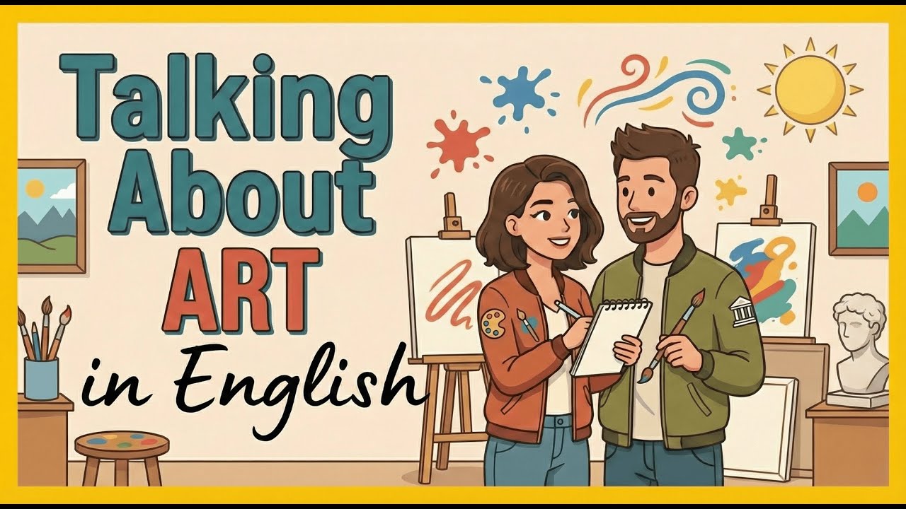 How to Talk About Art in English | English Conversation Practice | Easy English Podcast