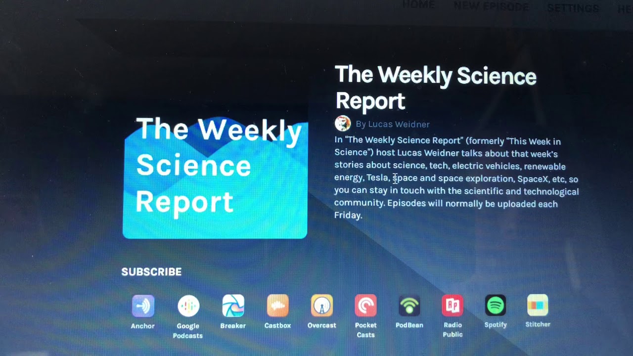 The Weekly Science Report | A Weekly Tech & Science Recap Podcast
