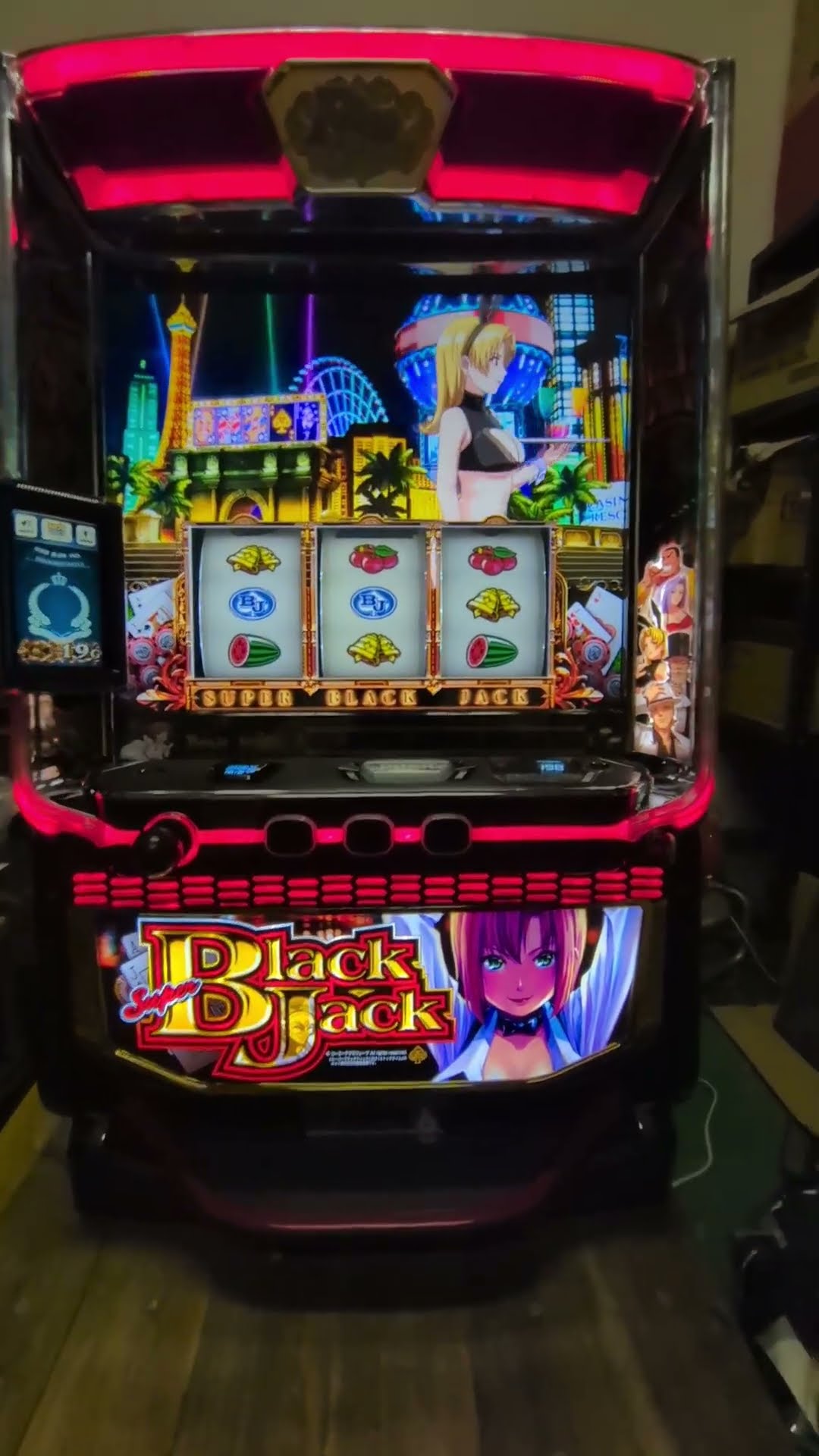 スマスロ スーパーブラックジャックの動作確認と状態 #パチスロ実機