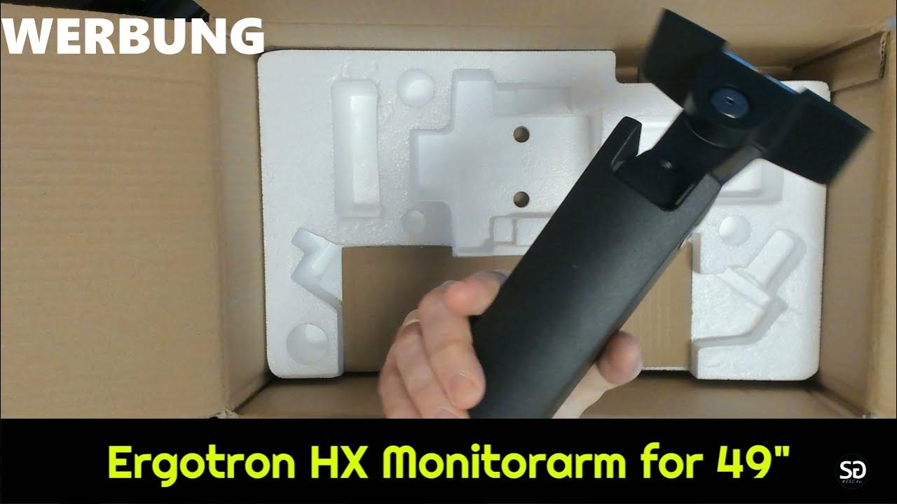 Ergotron HX Arm vs 49" G9 UltraWideMonitor Preis unboxing erste