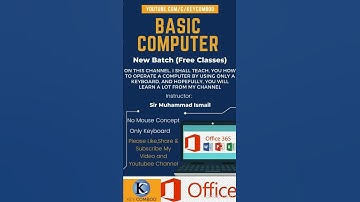 Basic Computer Course| Free Classes