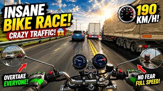 Bike racing game 🎮 INSANE BIKE RACE! 🏍️💨 CRAZY TRAFFIC & TRUCK OVERTAKING! screenshot 3