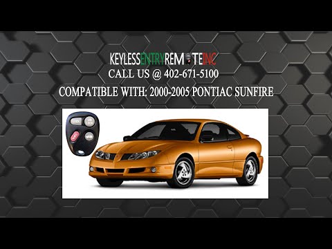 How To Replace Pontiac Sunfire Key Fob Battery 2000 2005