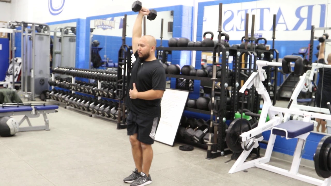Single arm Overhead w Reverse lunge - YouTube