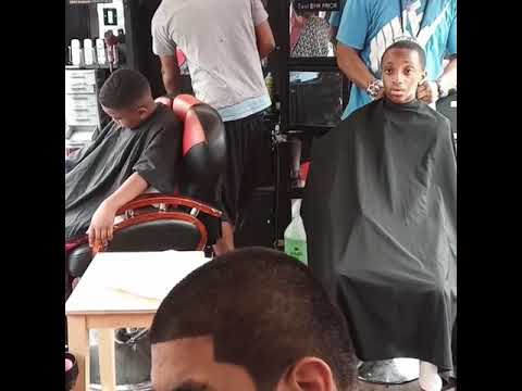 DAY# 2  SHAPE-UP KING BRINGS 3 BARBERS TO CHIlDRENS GUILD Behavioral & Autism