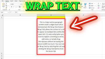 How to Wrap Text in Excel