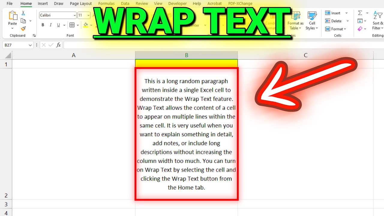 How to Wrap Text in Excel - YouTube