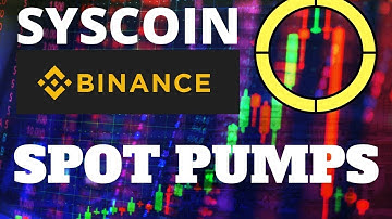 Syscoin SYS PUMP IT UP! Largest Binance Pump in Action!