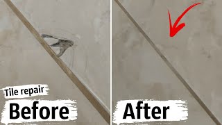 Tile repair. Restoration of cracks on a ceramic tile. screenshot 4