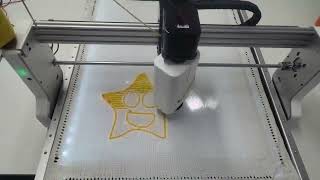 ⭐🧵 Want to see star patterns take shape with automated tufting?