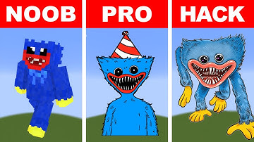 Pixel Art (NOOB vs PRO vs HACKER) Huggy Wuggy in Minecraft