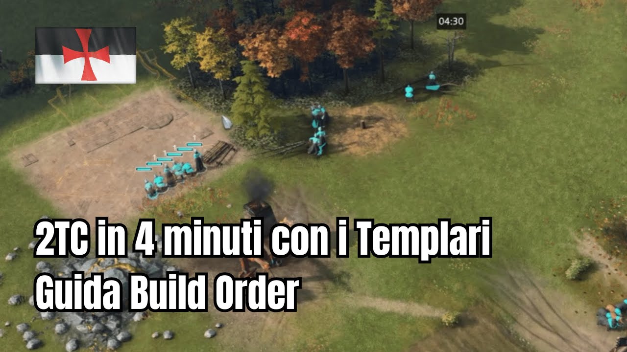 2TC in 4 minuti con i Templari – Age of Empires 4 – Guida Build Order (by King Baldovino IV)