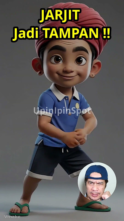 JARJIT Jadi TAMPAN !! 😕😕 #jarjit #upinipin #shorts