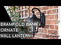 Bramfold bank black two light ornate wall lantern