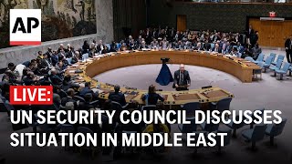 LIVE: UN Security Council discusses situation in Middle East