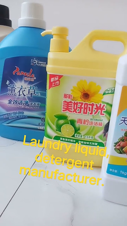 Laundry liquid, detergent manufacturer.