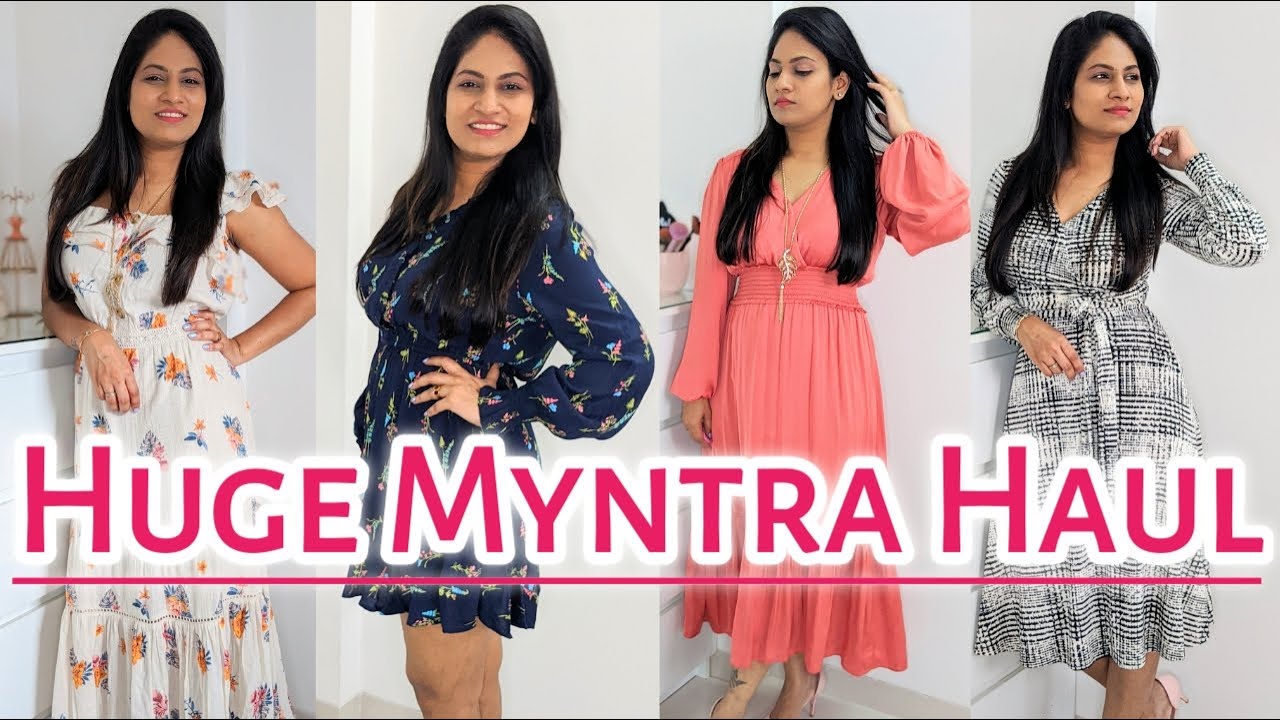 MYNTRA HAUL 2020 | TRY HAUL | H&M, Marks & Spencer, Moda Dresses, Tops, Footwear - YouTube