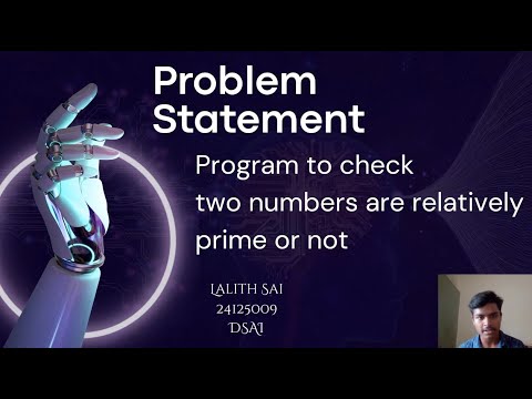 C++ code to test if given two numbers are relatively PRIME numbers ...