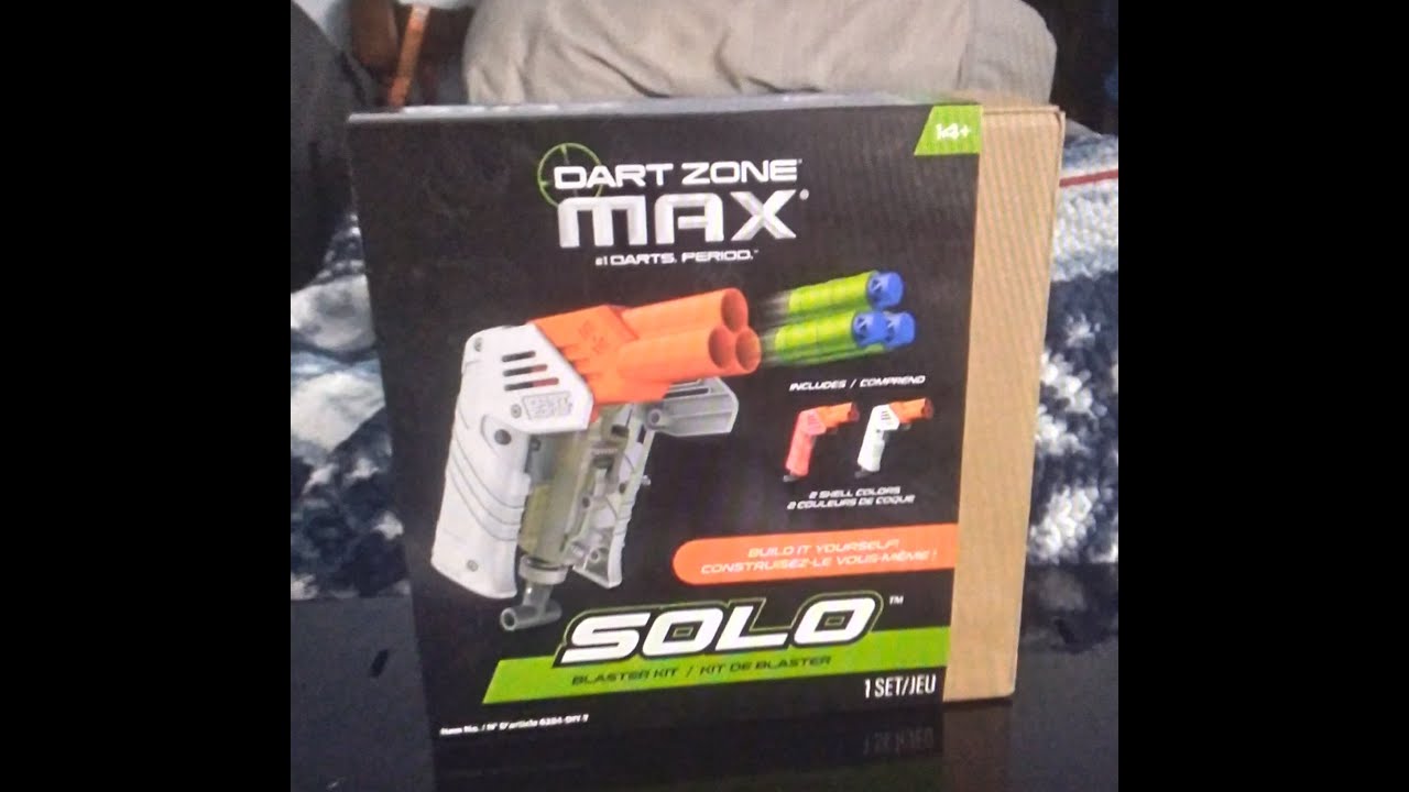 Новый набор для самостоятельной сборки бластера Dart Zone MAX с 3-зарядным стволом: распаковка, с...