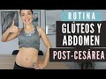 EJERCICIOS Recuperación de #CESÁREA - ✅ 🍑 GLÚTEOS Y ABDOMEN 14 MIN - Recuperar la figura