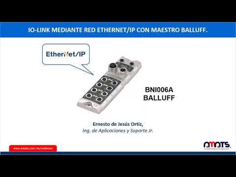 IO-Link Mediante Red Ethernet/IP con Maestro Balluff.