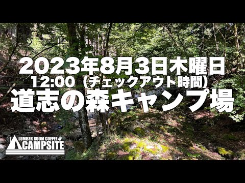 【速報】2023.8.3道志の森キャンプ場の場内の様子をお届けします