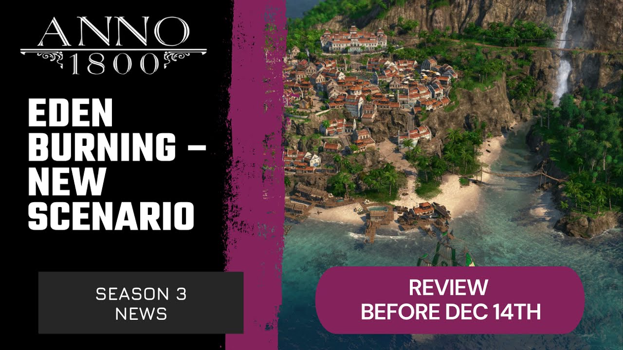 FREE Game update 13 - New game mode: Scenario! Anno 1800 must see