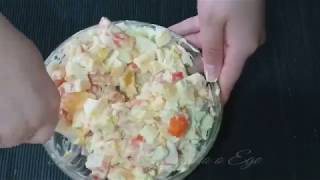 Салат "Гармония" с куриным филе и апельсином Салат "Гармония" с куриным филе и апельсином
