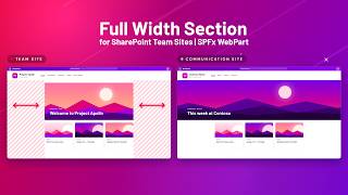 Full Width Section for SharePoint Team Sites | SPFx WebPart