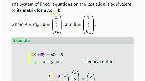 MATH0005 L37: Systems of linear equations
