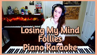 Losing My Mind Piano Accompaniment Karaoke Follies Sondheim B flat Major