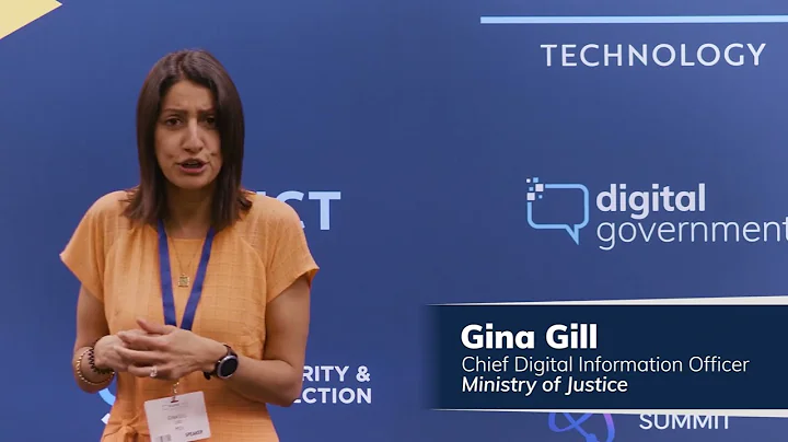 Gina Gill, CDIO at the Ministry of Justice talks a...