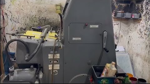 Heidelberg GTO Machine 46 size operating system and full vlog printing watch this video #printmedia