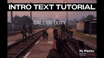 ARMA 3 Editor: Simple way to call intro text
