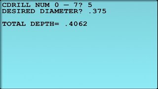 Center Drill Depth Calculator Program screenshot 5