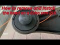 How to remove and install the head on a Echo srm-210