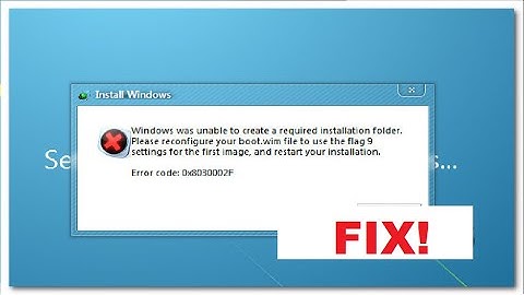 Fix Error Code 0x8030002f In Windows