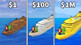 JJ and Mikey: From POOR To RICH Cruise Ship in Minecraft - Maizen